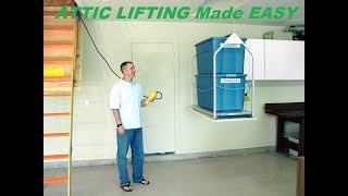 Attic Lift Versalift 2017 DIY Do It Yourself [upl. by Lightman]