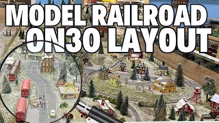 ON30 Model Train Layout in Detail The Worlds Largest Model Railroad Museum Traintastic [upl. by Ytsud]