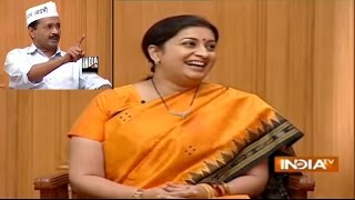 Smriti Irani Makes FUN of Arvind Kejriwal in Aap Ki Adalat [upl. by Silden515]