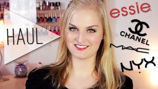 HighEnd und Essie Haul  Mac Chanel NYX  Collchen14 [upl. by Trilbie470]