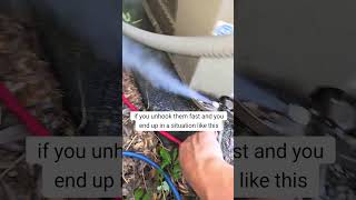 hvac technicians covers tips and tricks of hooking up refrigerant guages [upl. by Isyad280]