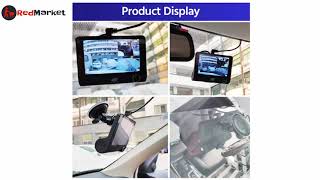 EACE Car DVR Dash Cam for Front Rear and Inside Recording [upl. by Alyce]