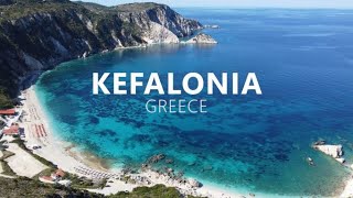 Kefalonia Greece Argostoli Fiskardo Petani Beach Sami Myrthos Beach DJI Mini 2 [upl. by Gillman181]