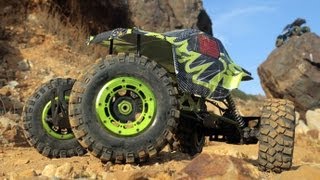 MadStone 18 RC Rock Crawler 4 WheelDrive Power Steering Suspension Laguna Beach Hills [upl. by Meibers]