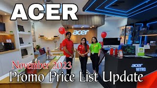 ACER Promo Price List Update November 2023  Acer Aspire  Acer Predator  Acer Nitro  Gadgets [upl. by Sailesh403]