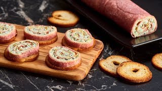 Salami amp Cheese Pinwheels [upl. by Aisyla]