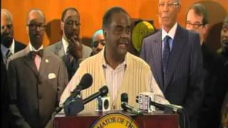 PRESS CONFERENCE Mayor Bing on Detroit financial crisis [upl. by Ramiah]