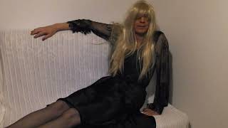 Black nightwear December 2022  crossdresser [upl. by Billat]