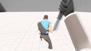 SFM Test 3  Slow motion spy butterfly trick and backstab [upl. by Nesyaj810]