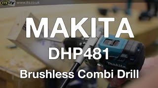 Makita DHP481 18v Liion Brushless Combi Drill  ITS [upl. by Kcid142]