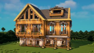 Minecraft Giant spruce Mansion  Tutorial [upl. by Oinotna]