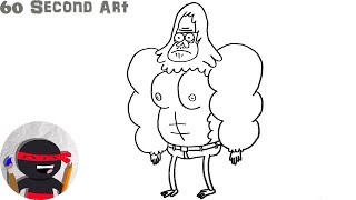 How To Draw Skips  Regular Show [upl. by Gorman267]