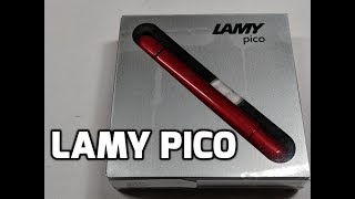 Lamy Pico Collapsable Ballpoint Pen Unboxing and Review [upl. by Mcgill]