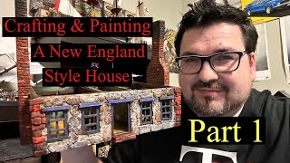 Crafting amp Painting a New England Style House Part 1 [upl. by Aikrehs533]