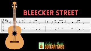 Simon amp Garfunkel Bleecker Street GUITAR TAB [upl. by Odlo716]