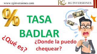 Tasa BADLAR ¿Qué es y donde chequearla [upl. by Girand]