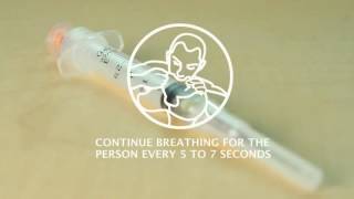 Naloxone How to use the syringe [upl. by Nov]