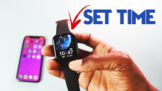 How to SET TIME on a SmartWatch  2 Easy Methods [upl. by Aguste]