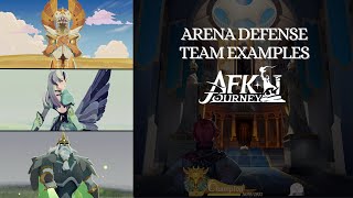 Arena defense team examples  Top 20 meta AFK Journey [upl. by Mortensen]