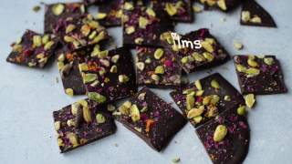 Fare Isle Vegan Wild Nantucket Rose  Pistachio Chocolate Bark [upl. by Rem]