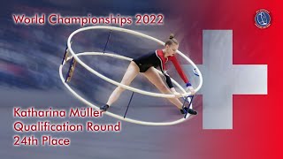 Katharina Müller World Championships 2022 in Gymwheel Junior Woman Qualification 24th Place [upl. by Oruasi213]