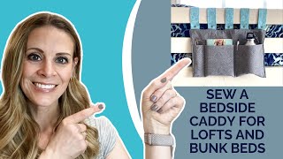 DIY Loft Bed Storage Solution Easy Sewing Project [upl. by Rahsab]