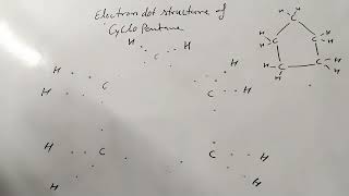 Electron dot structure of Cyclopentane  Lewis structure of Cyclopentane [upl. by Adabelle]