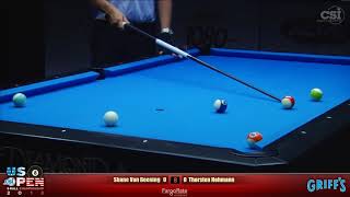 2018 US Open 8Ball Championship Shane Van Boening vs Thorsten Hohmann SemiFinal Match [upl. by Einobe989]