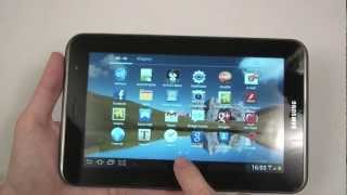 Samsung Galaxy Tab 2 70 P3100 unboxing and handson [upl. by Elyse219]