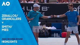 GranollersZeballos v MiesSmith Highlights  Australian Open 2024 Second Round [upl. by Yaral]