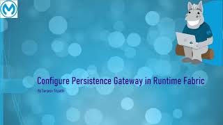 RTF Part II  Configure Persistence Gateway in Anypoint Runtime Fabric [upl. by Lieno]