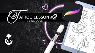 HOW TO disegnare con iPad x PROCREATE  Tattoo Lesson 2  Lilith [upl. by Olsen]