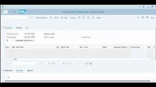 How to Create Purchase Order in SAP DFCCIL [upl. by Yunick]