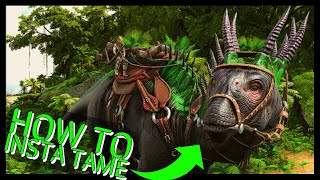 HOW TO INSTA TAME AMARGASAURUS SOLO TRICK  ARK LOST ISLANDS NEW DINO [upl. by Ettenoj]