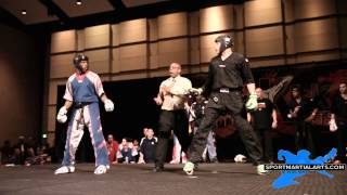 Avery Plowden vs Chance Turner  Team Sparring Finals  Amerikick Internationals 2014 [upl. by Ynwat]