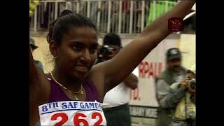 Damayanthi Darsha established a New South Asian Games Record for 100m 1119sec in 1999 Kathmandu [upl. by Pease]