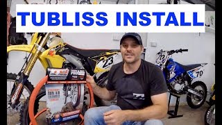 Tubes to Tubeless dirt bike tyre install [upl. by Anitnuahs]