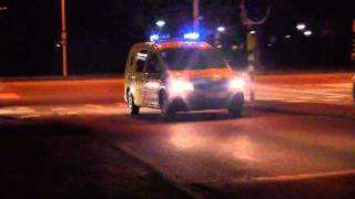 PRIO 1 POLITIE 180211 180212  A1 AMBU 18340 18186 Frans Halsstraat Papendrecht [upl. by Livi]