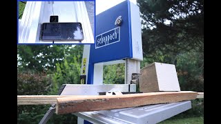 Scheppach basa 1  200  bandsaw  unboxing and first cuts bone plastic plywood oak [upl. by Basham151]