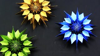 EASY DIY Paper Snowflake DIY 3D  Yakomoga EASY DIY [upl. by Beyer]