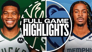 BUCKS at GRIZZLIES  FULL GAME HIGHLIGHTS  October 31 2024 [upl. by Imerej696]