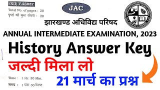 Class 12 History Answer Key 2023  Class 12 History Answer Key jac board  History Answer Key 2023 [upl. by Janiuszck94]