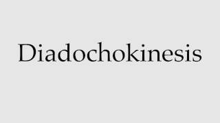 How to Pronounce Diadochokinesis [upl. by Ferriter]