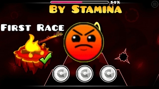 Geometry dash 21 quotFirst racequot by stamina 3 coins [upl. by Lundin]