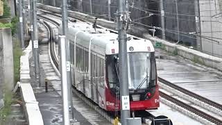 Ottawa LRT Train Departing Eastbound At Tunneys Pasture Station [upl. by Oivaf]