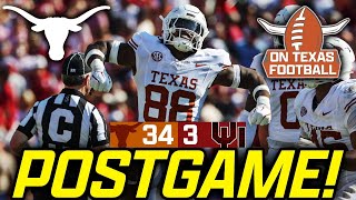 OTF LIVE Postgame  1 Texas def 18 Oklahoma 343  Quinn Ewers Rusty  Red River Rivalry  SEC [upl. by Aivuy763]