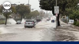 West Coast weather forecast as storms bring heavy rain [upl. by Barron379]