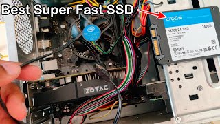 Crucial BX500 240GB SSD How To Install SSD in PC Speed Up Your Old Computer With A SSD Review [upl. by Leila]