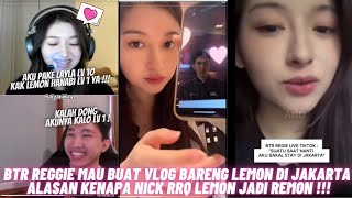 BTR REGGIE MAU NGEVLOG BARENG RRQ LEMON  ALASAN RRQ LEMON SUKA PAKE NAMA REMON [upl. by Satsoc526]