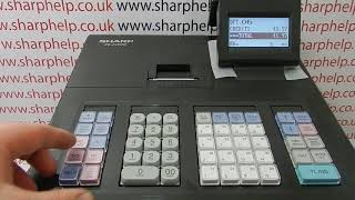 Misoperation Invalid Key Error Message Sharp XEA207  XEA207B  XEA207W Cash Register [upl. by Lilla390]